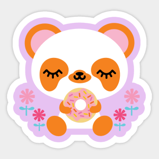 Panda Donut Sticker